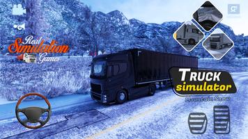 Truck Simulator Euro Snow 2023 پوسٹر