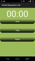 Verbal Stopwatch Lite پوسٹر