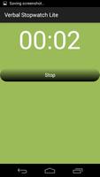 Verbal Stopwatch Lite screenshot 1