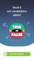 Verdadeiro ou Falso Perguntas Cartaz