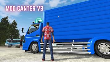 Mod Truck Canter Box V3 Bussid Affiche