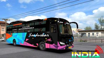 Klakson Bussid India Plakat