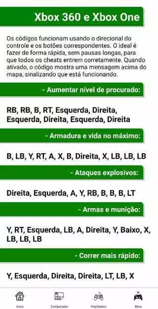 Código do gta v de xbox 360 