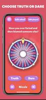 Truth or dare? Spin the wheel - Make a houseparty पोस्टर