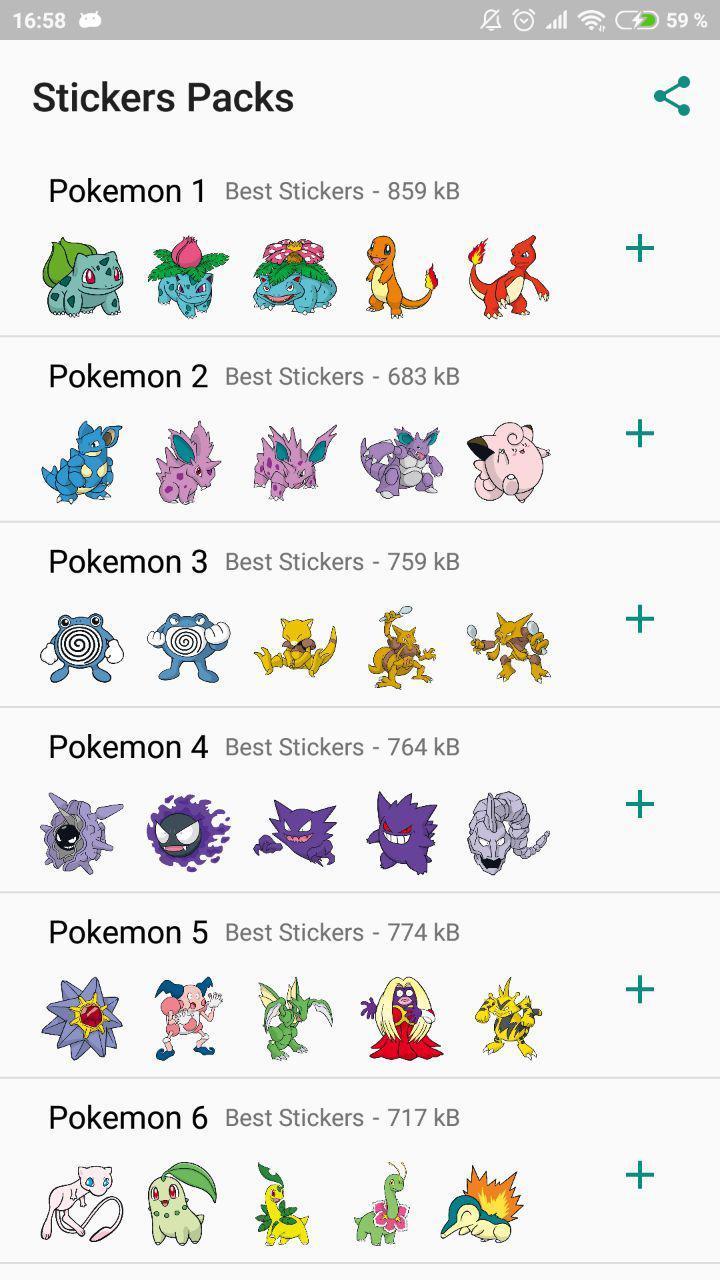 Best Stickers Pokemon Whatsapp Wastickerapps For Android Apk