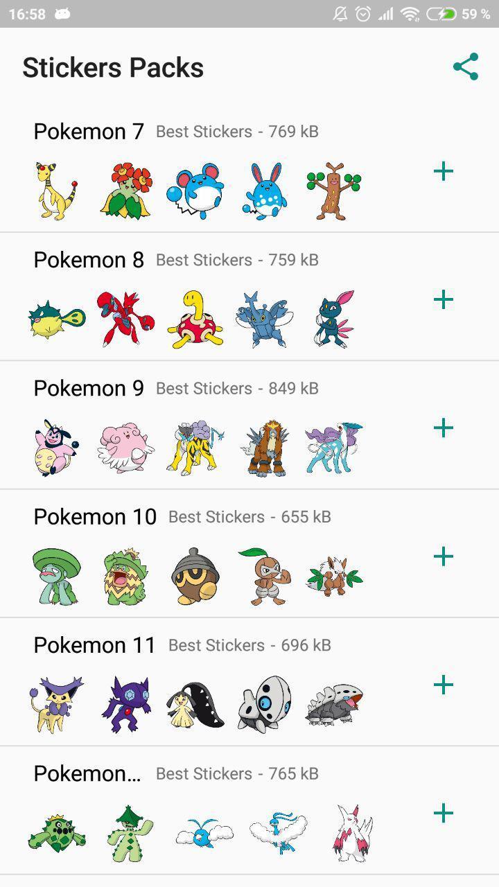 Best Stickers Pokemon Whatsapp Wastickerapps For Android Apk