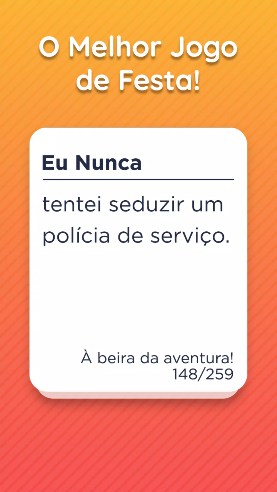 Eu Nunca - Jogo de Beber – Apps no Google Play