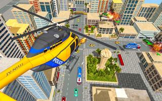 US Police Robot Hero - Helicopter Transformation screenshot 3