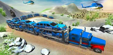 US Police Transporter Truck: Car Driving Games