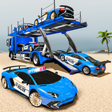 US Police Transporter Truck: Car Driving Games icône