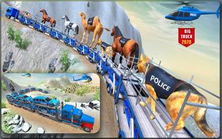 US Police Transporter Truck: Car Driving Games capture d'écran 1