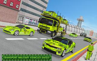 US Army Transporter Truck: Car Driving Games تصوير الشاشة 1