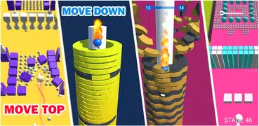 Ball Move Top: 8 Free Game Stack Shooting Ball