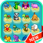 Chibi animals classic: Free game puzzle icône