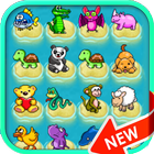 Chibi animals classic: Free game puzzle أيقونة