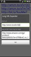 Long URL Expander capture d'écran 1