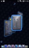 TSF Shell Theme Blue Carbon HD captura de pantalla 1