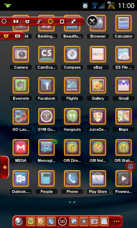 Tsf Shell Theme Red Light Hd Apk For Android Download