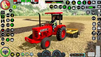 Tractor sim forraje parque Poster