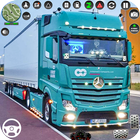 貨物トラックを運転するユーロトラック : トラック シミュレ アイコン