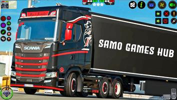 simulateur de camion de lourd Affiche