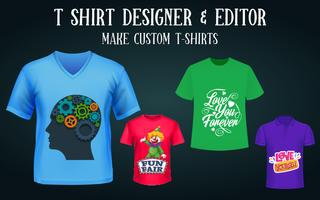 T Shirt Designer & Editor Affiche