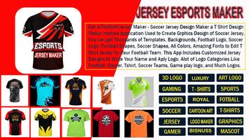 Jersey Maker Esports Gamer Art poster