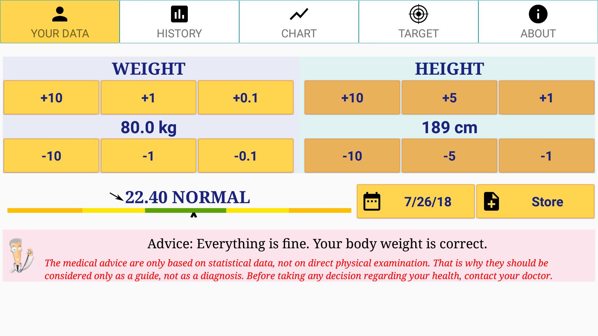Bmi ideal BMI Calculator