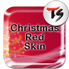 Christmas red for TS keyboard أيقونة