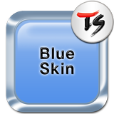 Blue Skin for TS Keyboard أيقونة