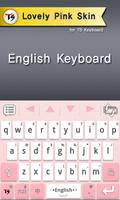 Lovely Pink for TS Keyboard اسکرین شاٹ 1