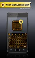 Neon(Orange) for TS Keyboard الملصق