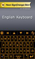 Neon(Orange) for TS Keyboard تصوير الشاشة 1