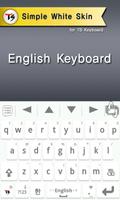 Simple White for TS Keyboard ảnh chụp màn hình 1
