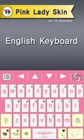 Pink Lady Skin for TS Keyboard ảnh chụp màn hình 1