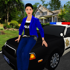 Virtuelle Mama Polizei Familien Simulator Zeichen