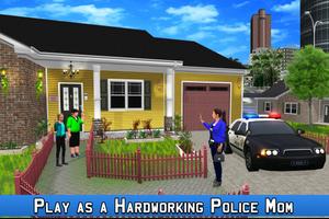 Virtuele moeder Politie familie Simulator-poster