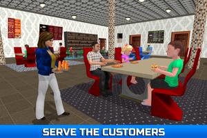Virtual Waitress Simulator: Hotel Manager Game screenshot 1