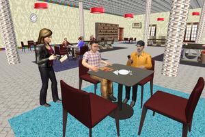 Virtual Waitress Simulator: Directeur de l'hôtel Affiche