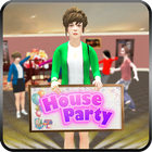 Virtual Party House: Millionaire Happy Family آئیکن