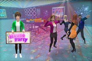 Casa de fiestas virtual: Familia feliz millonario captura de pantalla 1
