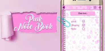 Caderno de Anotações Rosa