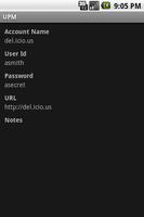 Universal Password Manager capture d'écran 1