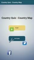 Country Quiz: Country Map Affiche