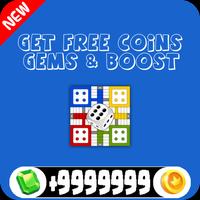 Get free Coins, Gems and Boost for Parcheesi Affiche