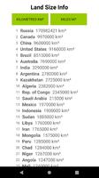 Land Size Info Poster