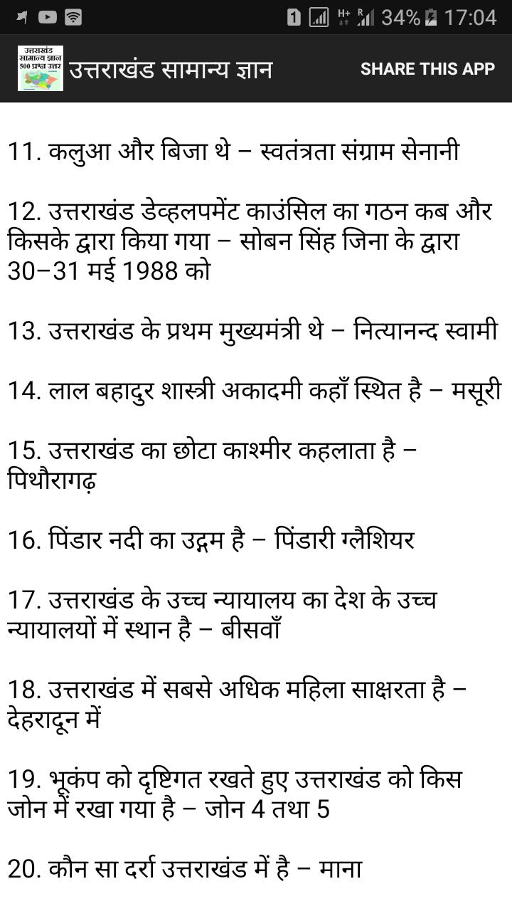 Uttarakhand Gk In Hindi For Android Apk Download