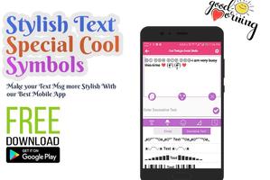 Stylish Text-Special Cool Symb capture d'écran 3