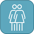 Azulado icono