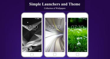 Simple smart launcher, Themes & HD wallpapers capture d'écran 2